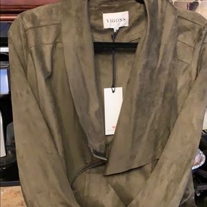 Brand new Khaki Green suede Vigoss jacket!